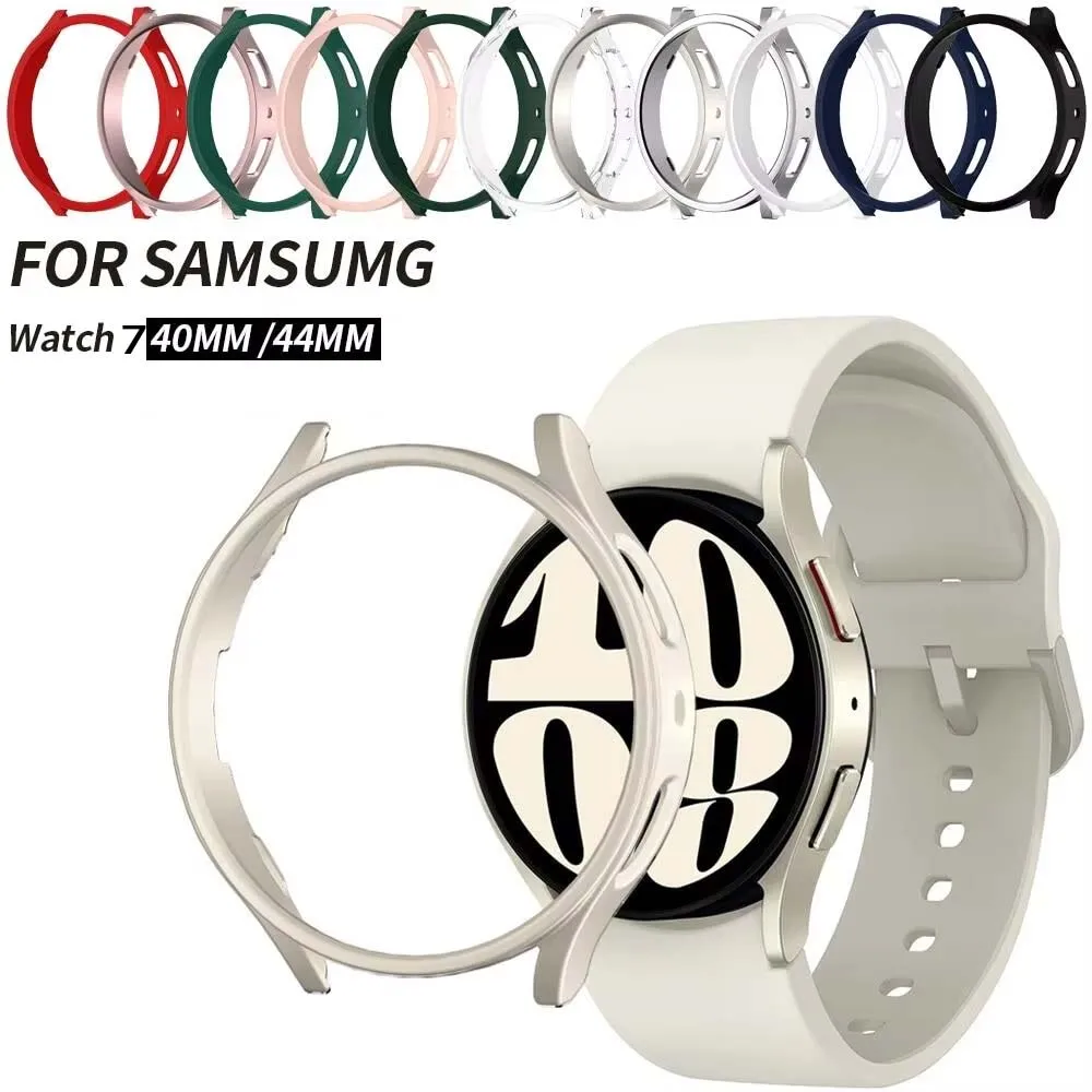PC Cover for Samsung Galaxy Watch 7 Case 40mm 44mm Accessories Frame Protective Hard Bumper Shell Galaxy Watch7 smart watch cove