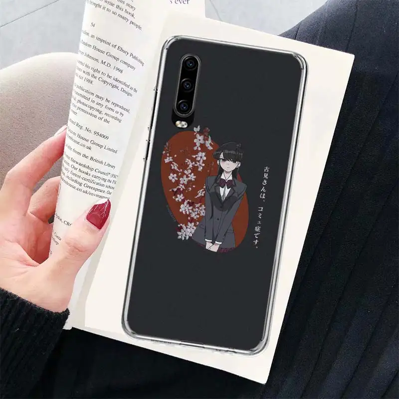 Anime Komi Shouko Cant Communicate Phone For Huawei P30 Lite P10 P20 P40 P50 Pro Cover Huawei Mate 40 Pro 10 20 Lite 30 Capa Coq