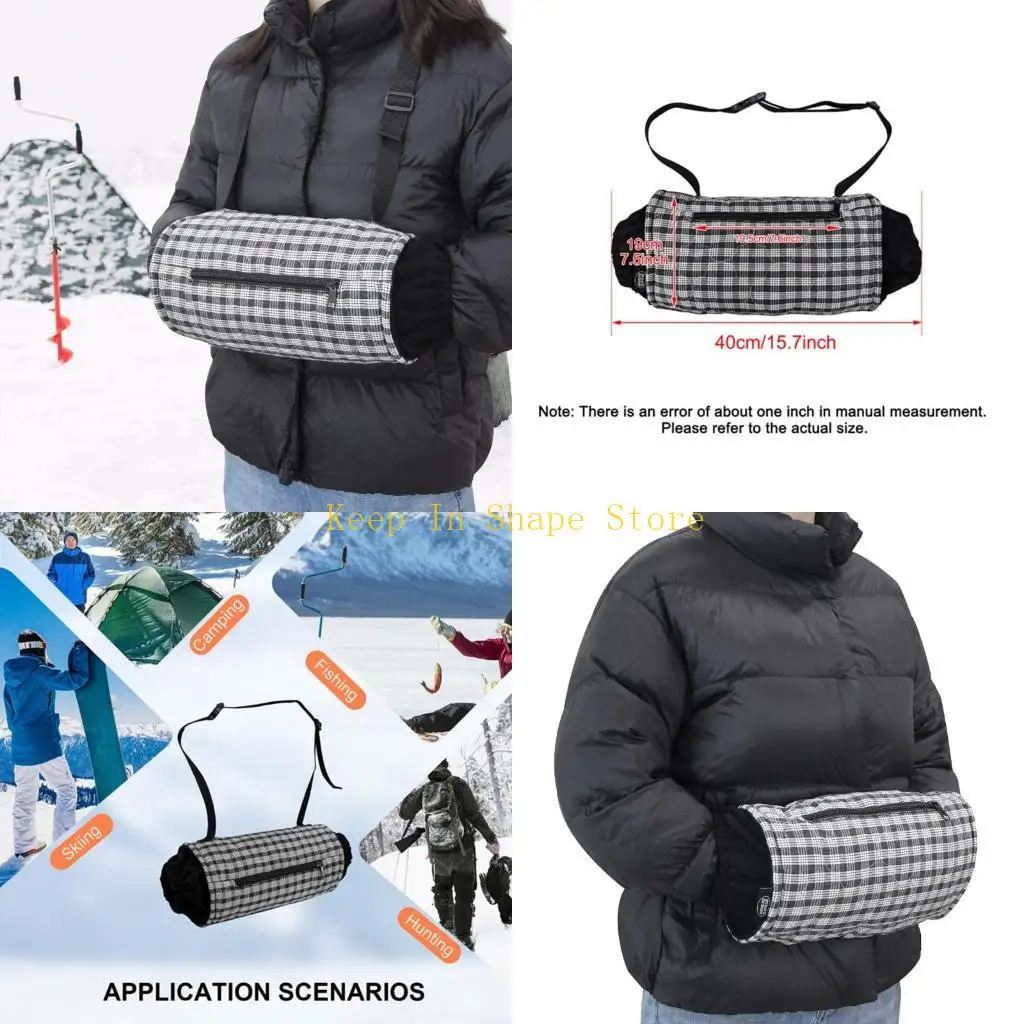 

U1JC Plush Warmer Muffler Gloves Wrist Warmer Warming Pad Hot Pad Hands Warmer Gloves