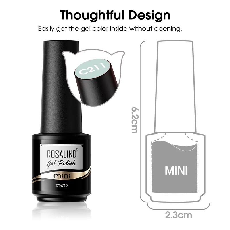 ROSALIND Serie Bule-esmalte para uñas de Gel UV, barniz para manicura artística, Base mate, capa de imprimación