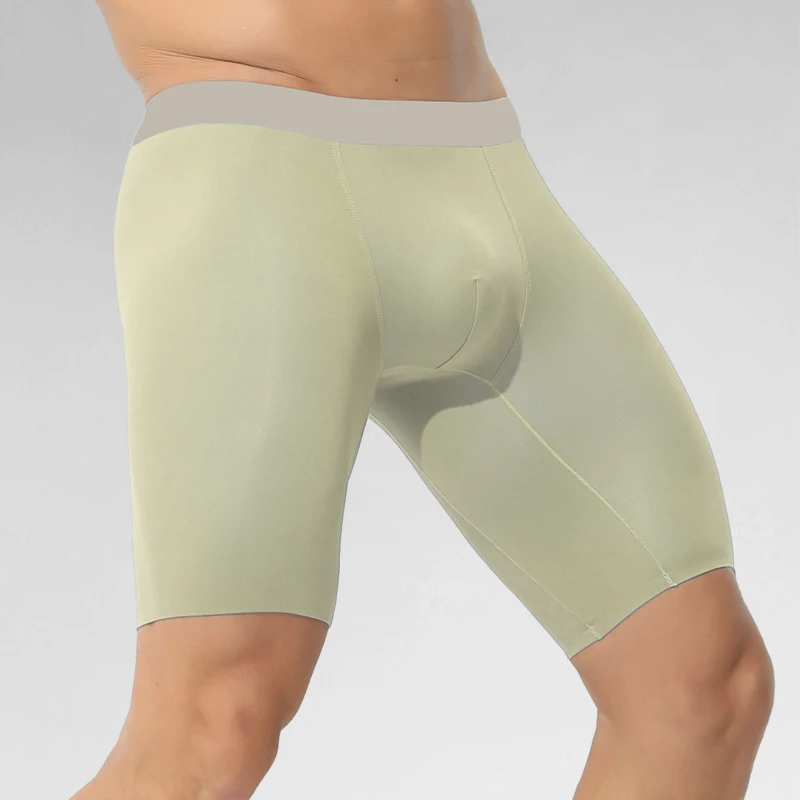 ملابس داخلية رياضية للرجال لتطويل الساق وكسب الوزن، شورتات بوكسر مضادة للبكتيريا، شورت رجالي مضاد للغضب بأربعة زوايا