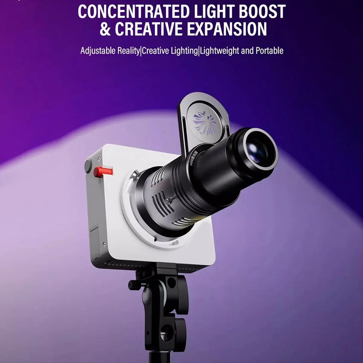 NEW Flash Spotlight Focusing Projection Photography Spotlight Kit with 20PCS Graphics Insert for Zhiyun