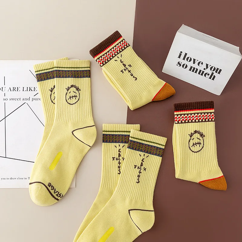 Herrensocken Cactus Jack Skate Neue SCHWARZE Crew-Socken Mode Bandanas Lustige Streetwear Hip Hop 27-Stil Herrengeschenke – Detail 16