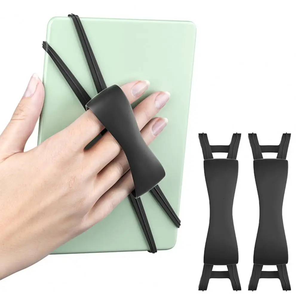 Reusable Hand Strap Silicone Tablet Hand Strap Set High Elasticity Finger Grip Holder Lightweight Universal E-book for Kindle