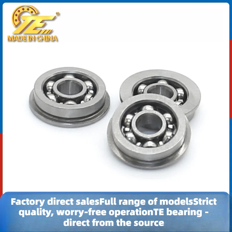 Non-standard miniature flange bearings MF93 open instrumentation Deep groove ball bearings 3 * 8 * 2.5mm
