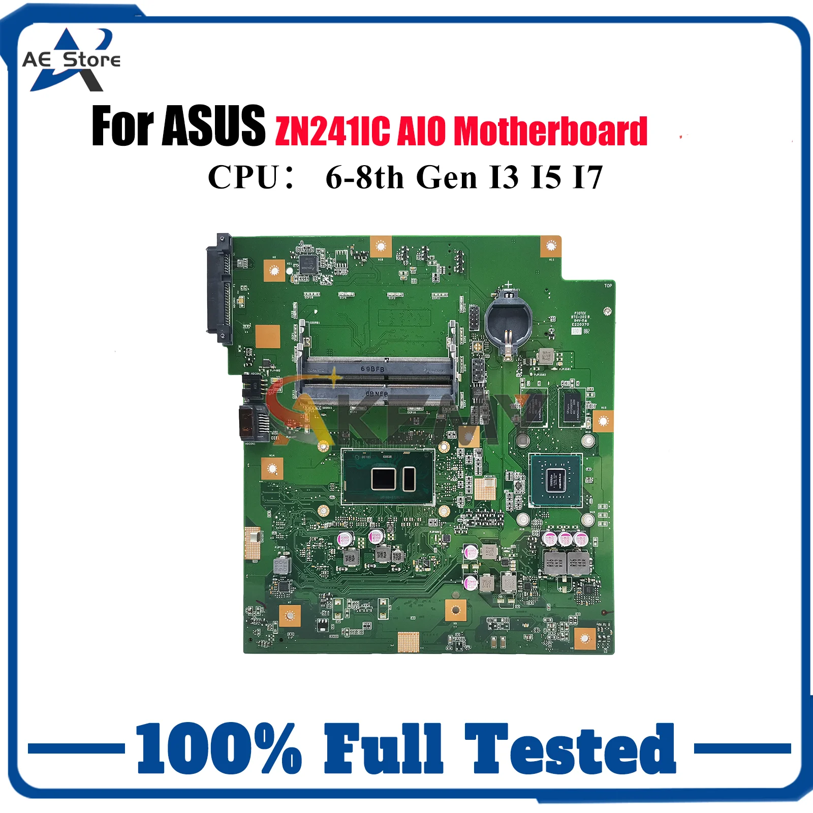 

ZN241IC Материнская плата для ASUS Zen AIO ZN241IC ZN241I Материнская плата с процессором I3 I5 I7 100% тестирование ОК быстрая доставка stk