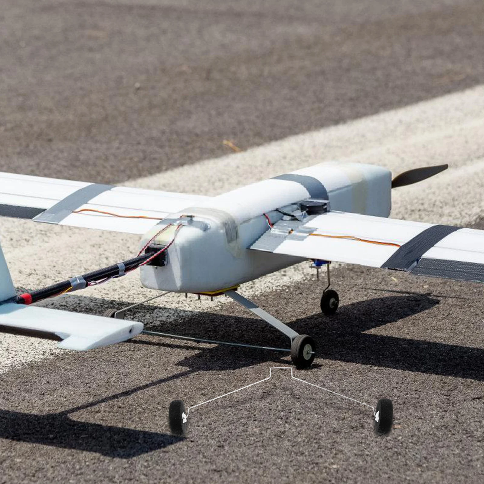 1 ensemble de train d'atterrissage de remplacement pour avion Rc avant léger Durable Support Stable pièces d'avion Rc accessoire train d'atterrissage