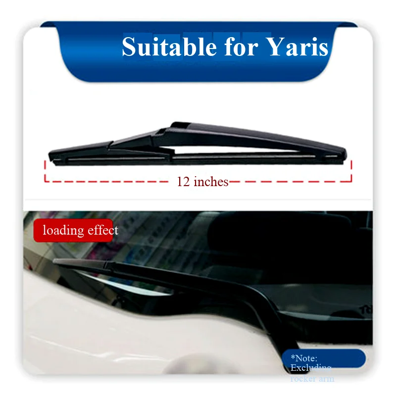 ممسحة نافذة خلفية خاصة مناسبة لسيارة Toyota Highlander، Previa، RAV4، Yaris L، Zhixuan، Prado، وLand Cruiser.