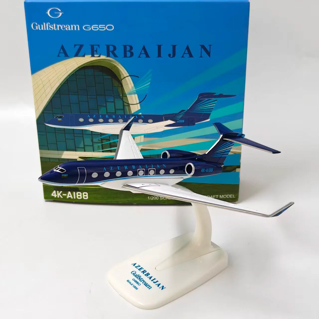 Gulfstream G650 アゼルバイジャン 1/200スケール 1:200 Scale New Release 16cm Gulfstream G650 Azerbaijan Airlines