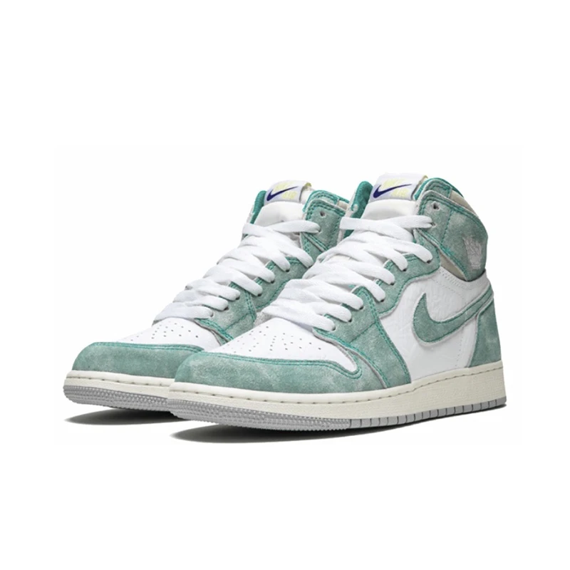 Original Jordan Air Jordan 1 Retro High Turbo Green High-Top Retro Basketball Shoes GS Tiffany Green Women\'s Sneakers 575441-311