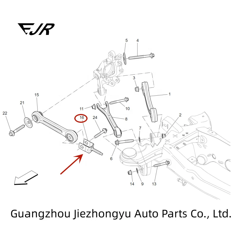 670006270 Suspension system controller bracket For Maserati Ghibli, Levante, Quattroporte
