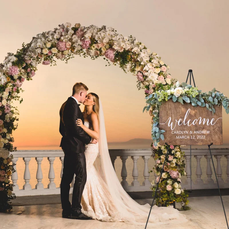 customized.Easel Stand Display  Instant Easel, Foldable Portable Ground Easel Wedding and Poster Display Stand