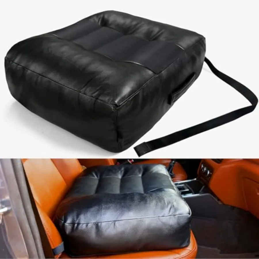 Adult Booster Car Seat Cushion for Office Chair and Driving 17.7"x15.7"x5.9" Thick Car Seat Cushion with Handle and Non-Slip Ba