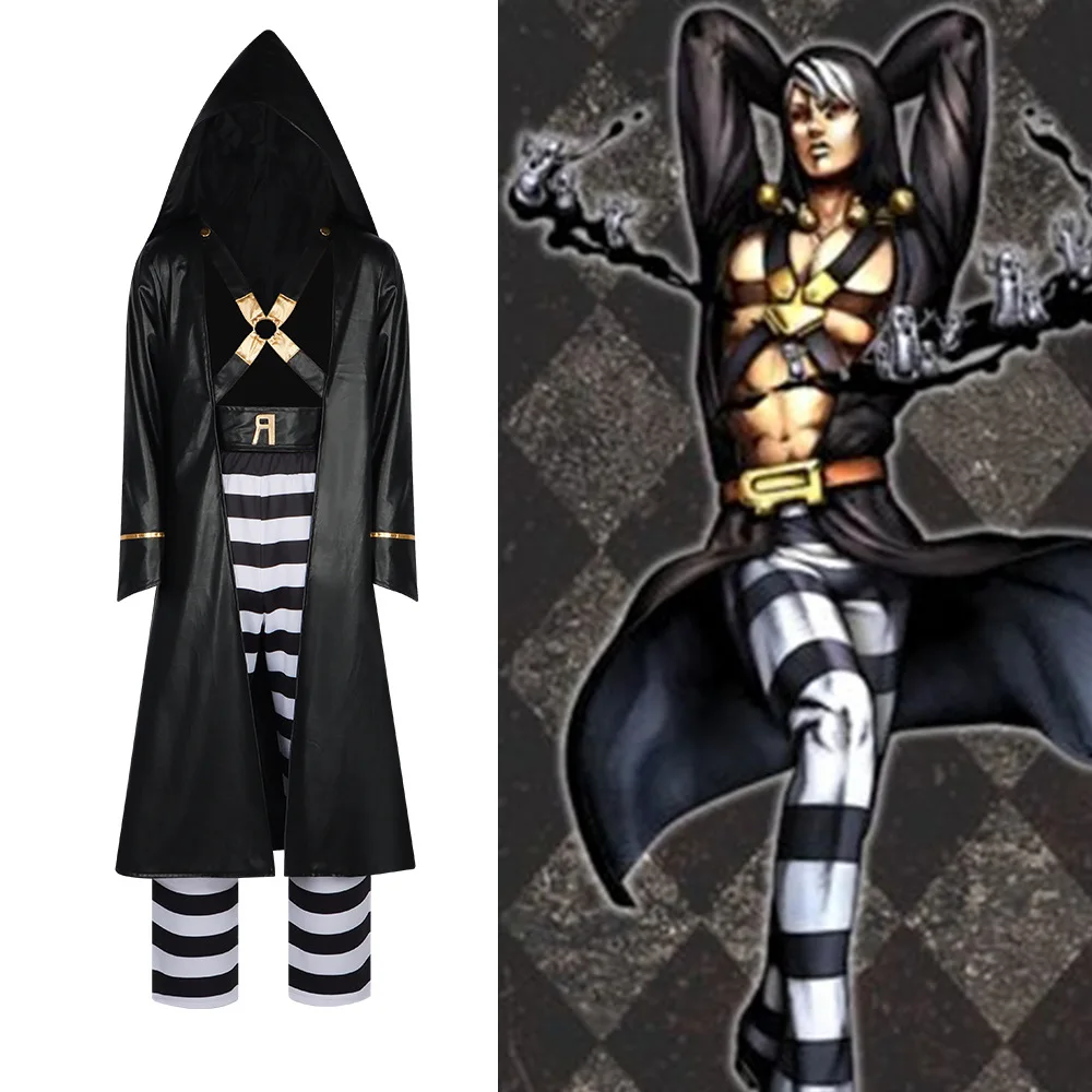 

JoJo's Bizarre Adventure: Golden Wind Full Set Of Cosplay Costume For Halloween Giorno Giovanna And Suutereirowa Outfit