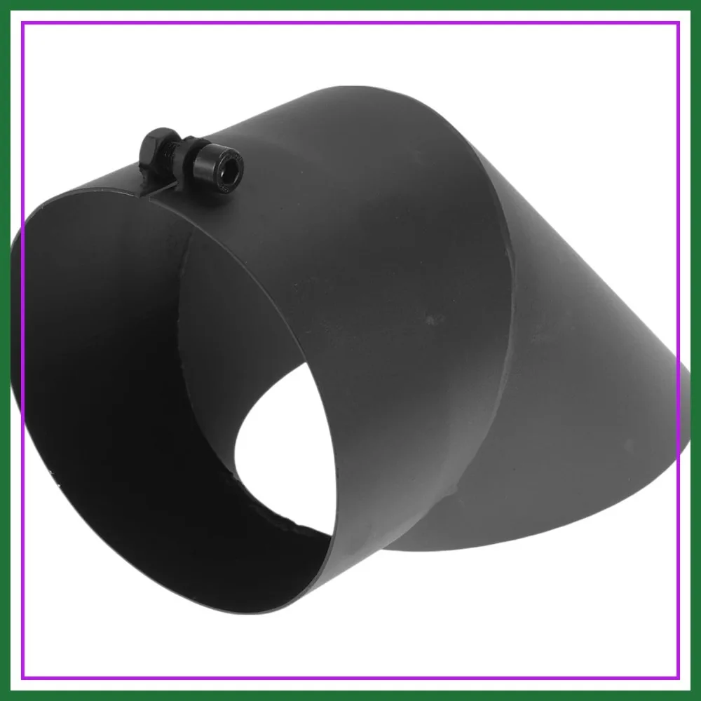 

5.0" Inlet Turn Down Exhaust Tip, 9.1" Overall Length, Mandrel Bend Elbow Tube for 5.0" OD Tailpipes, Black