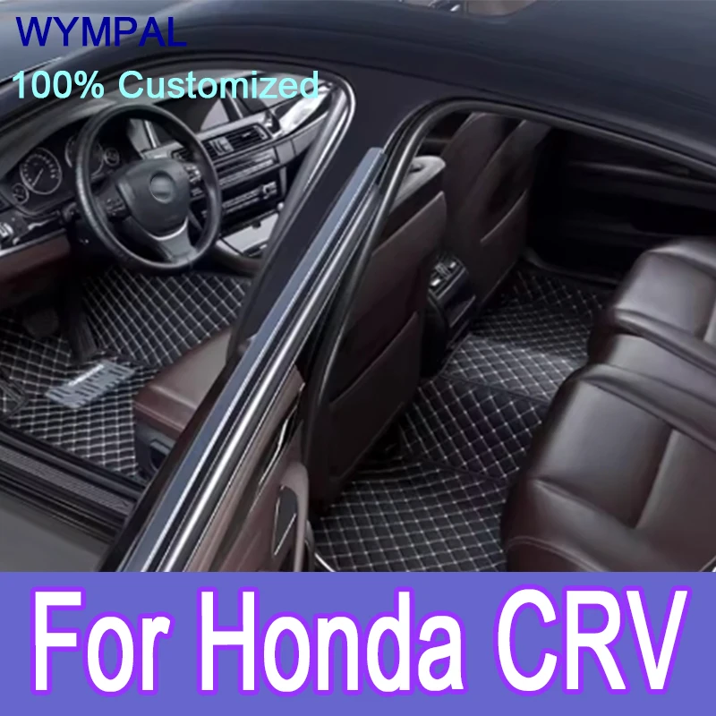 

Luxury Custom Automotive Car Floor Mats For Honda CRV 2007 2008 2009-2011 Auto Luxury Leather Men Women Car Mats Full Coverage
