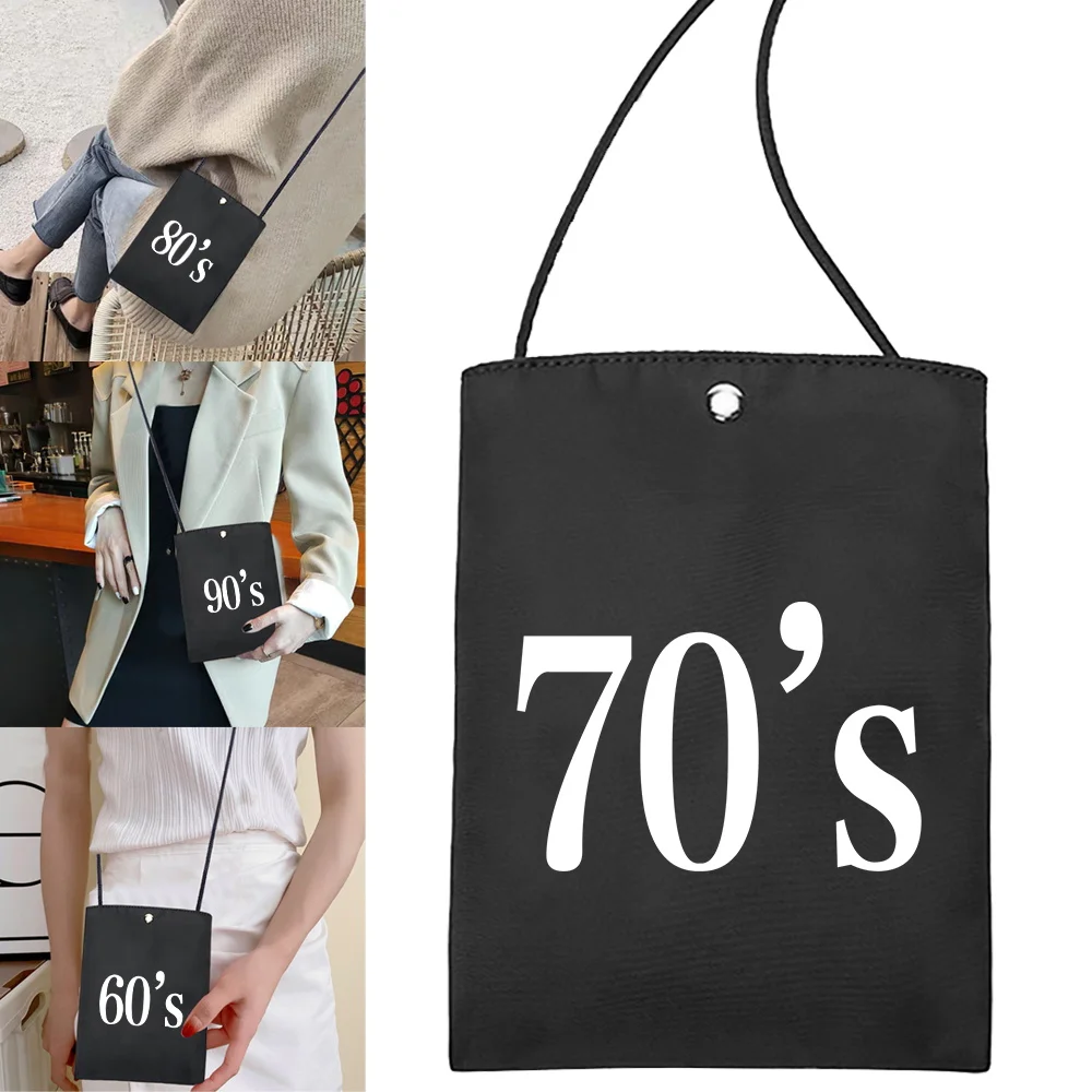 

Trend Years Wreath Series Print Mobile Phone Bag Handbag Waterproof Shoulder bag Women Casual Messenger Bags Wallet Storage Pack