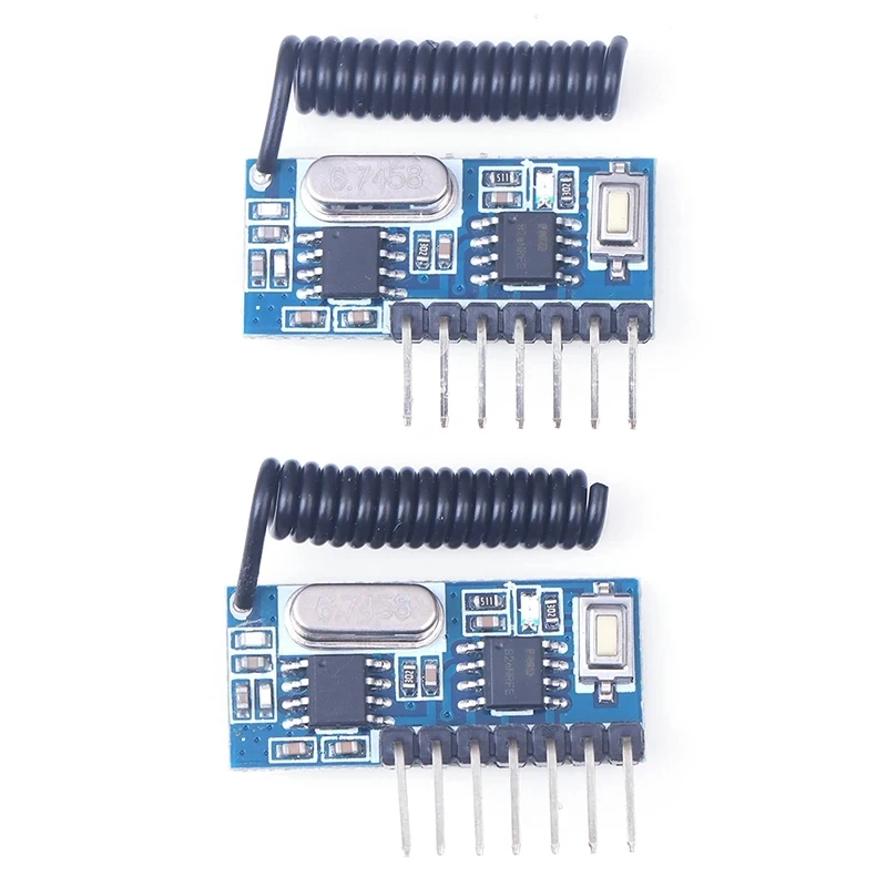 RX480E 433 mhz kod nauki odbiornik RF moduł dekodera 433 Mhz bezprzewodowe wyjście 4CH do kodowania zdalne sterowanie