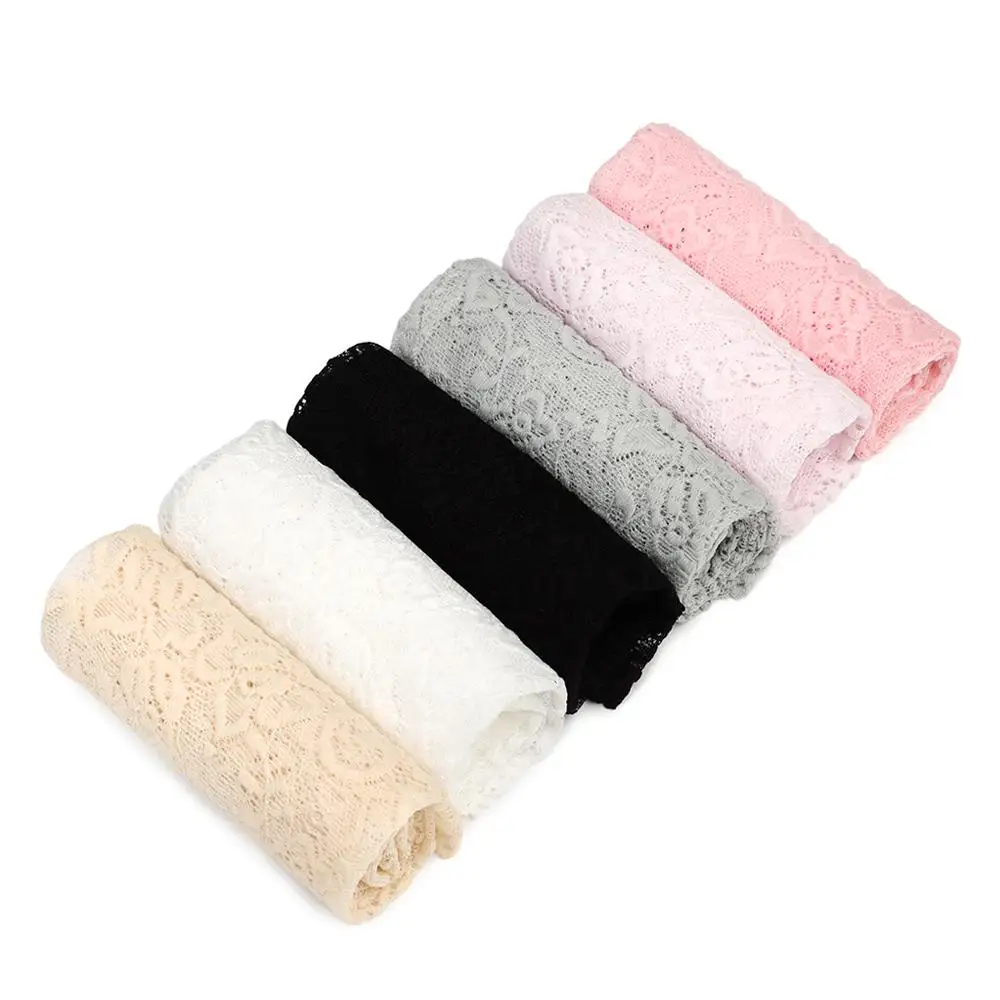 1 Pair Fashion Lace UV Protection Arm Sleeve Mittens Fingerless Driving Gloves Arm Cover Ice Arm Cuffs