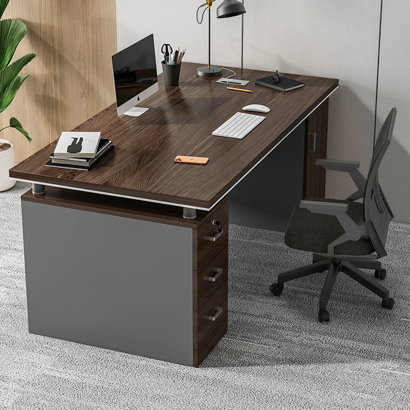 Boss Single Office Desks Staff Workbench Computer Table Office Desks Simplicity Modern Bureaux Meuble Work Furniture QF50OD