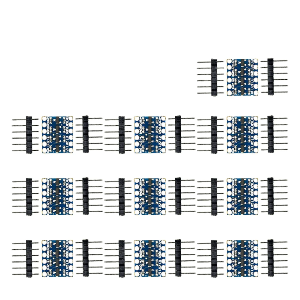 1-100 個 4 チャンネル IIC I2C ロジックレベルコンバータ双方向モジュール 5V ~ 3.3V