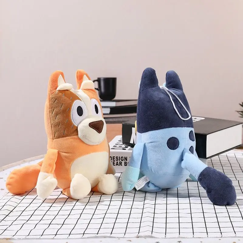 Bluey Bingo Anime Figure Plush Doll Animation Peripheral Dog Dad Bandit And Mom Chilli 40CM Family Stuffed Toys Kids Pillow Gift