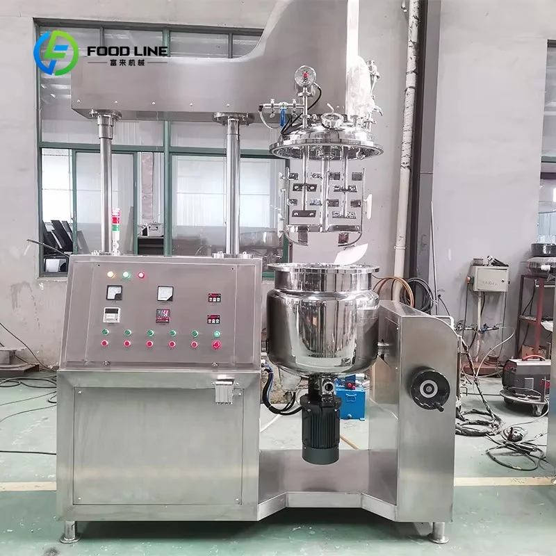 Customized Cosmetic Serum Moisturizing Cream Emulsifier Machine Lotion Vacuum Homogenizer Emulsifying Mixer Equipment