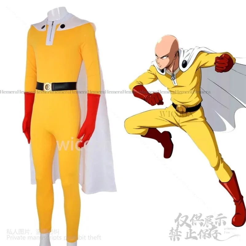 

Аниме One Hero Косплей Костюм Punchh Сайтама Желтый Комбинезон Униформа Хэллоуин Вечеринка Дети Взрослые Ролевая Игра Мультяшная Одежда