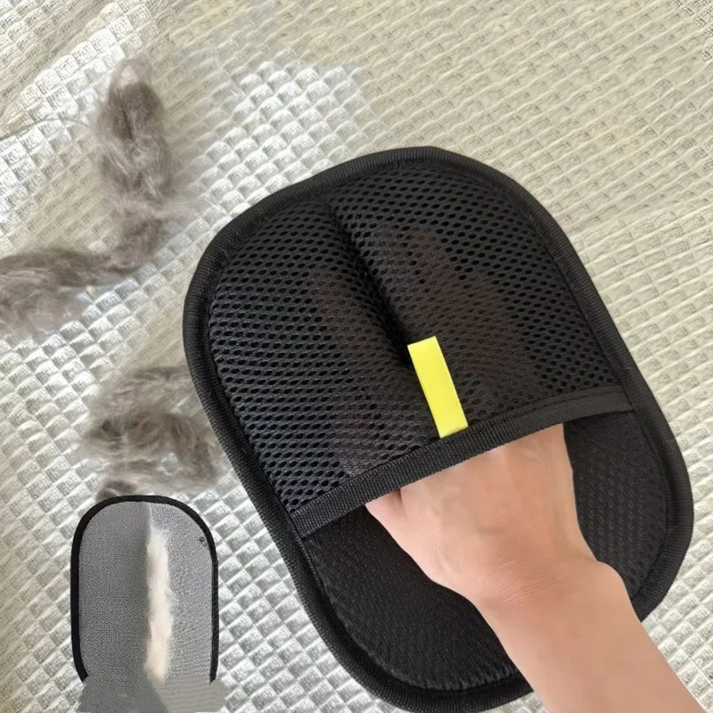 Double-Sided Reusable Pet Hair Removal Gloves, Static-Free Grooming Tool for Pets, Efficient Carpet Fur Removal