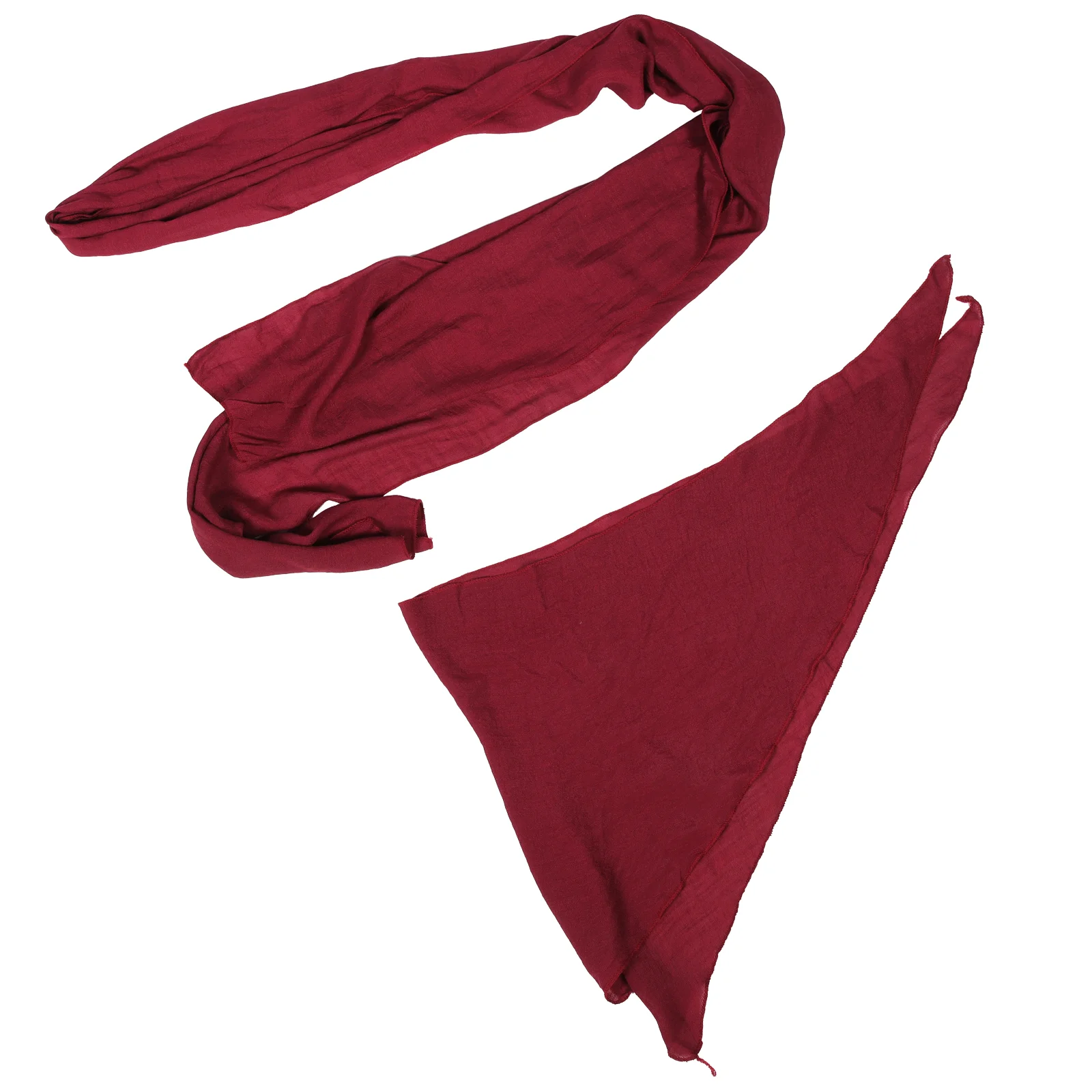 Sciarpa da testa da pirata Abito nero Fascia da uomo con cappuccio Accessori per costumi Cintura da donna Bandana da donna