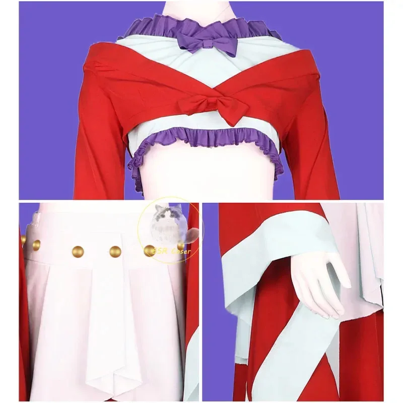 Disfraz de Cosplay de Anime The Apothecary Diaries Maomao, uniforme rojo, peluca verde, vestido de baile Hanfu chino para mujeres y niñas, disfraces de falda;
