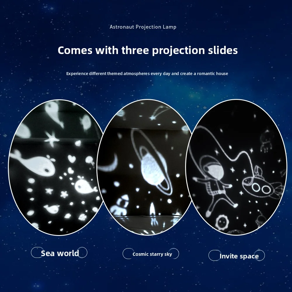 ضوء ليلي لجهاز عرض السماء المرصعة بالنجوم، مصباح قمر جالاكسي دوار لحضانة الأطفال، ديكور غرفة الأطفال، مصباح طاولة غرفة النوم مع Star Pro
