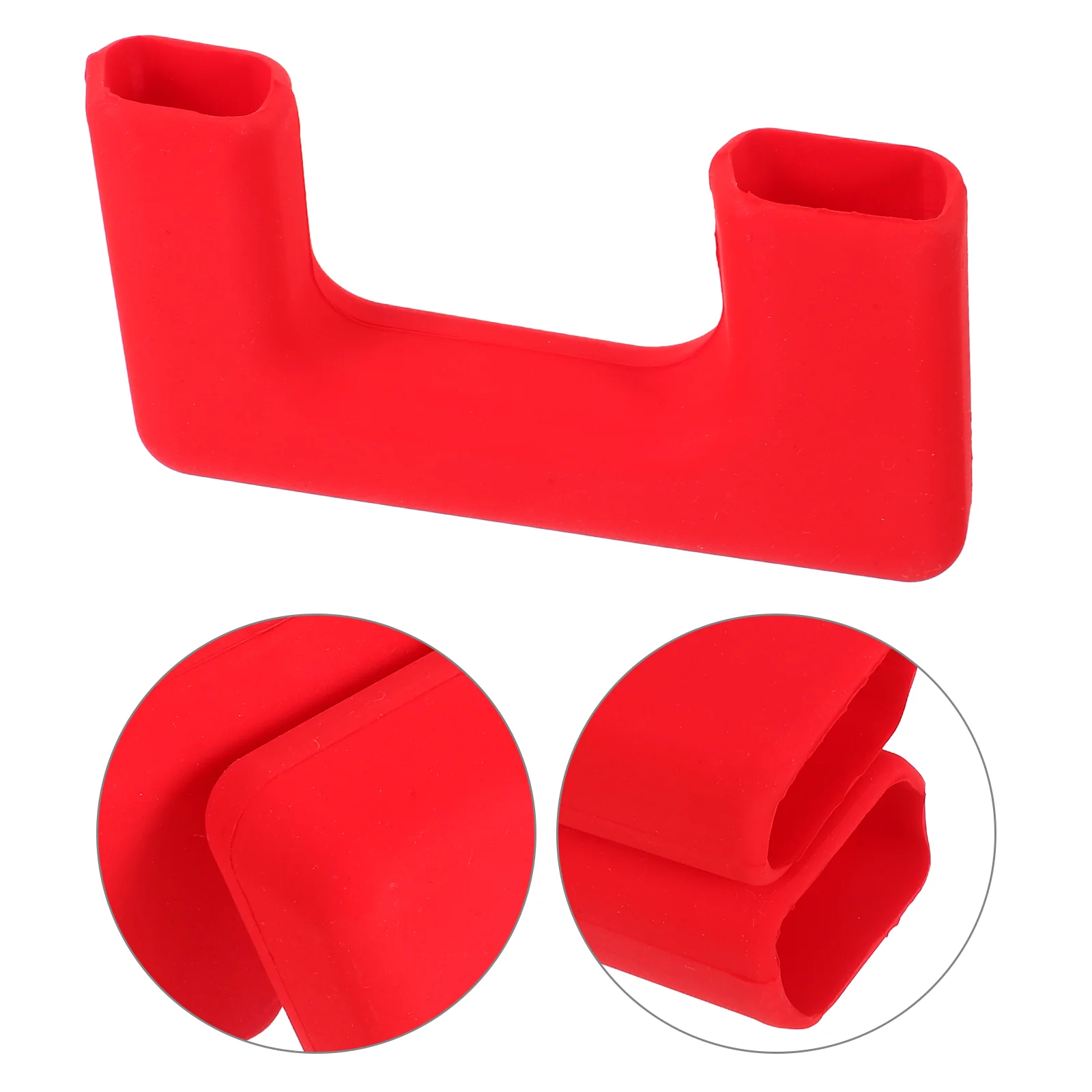 

2 Pcs Hook Trailer Set Cover Cap for Coupling Bumper Rubber Sleeve Front Tow Dust Plug Car Hitch Flag Red Protector
