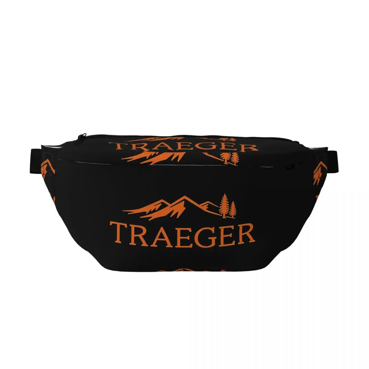 

Сумка-бананка через плечо для гриля Traeger Pellet Grill Smoke BBQ, незаменимая для мужчин и женщин, регулируемая поясная сумка для путешествий, бега, для денег и телефона