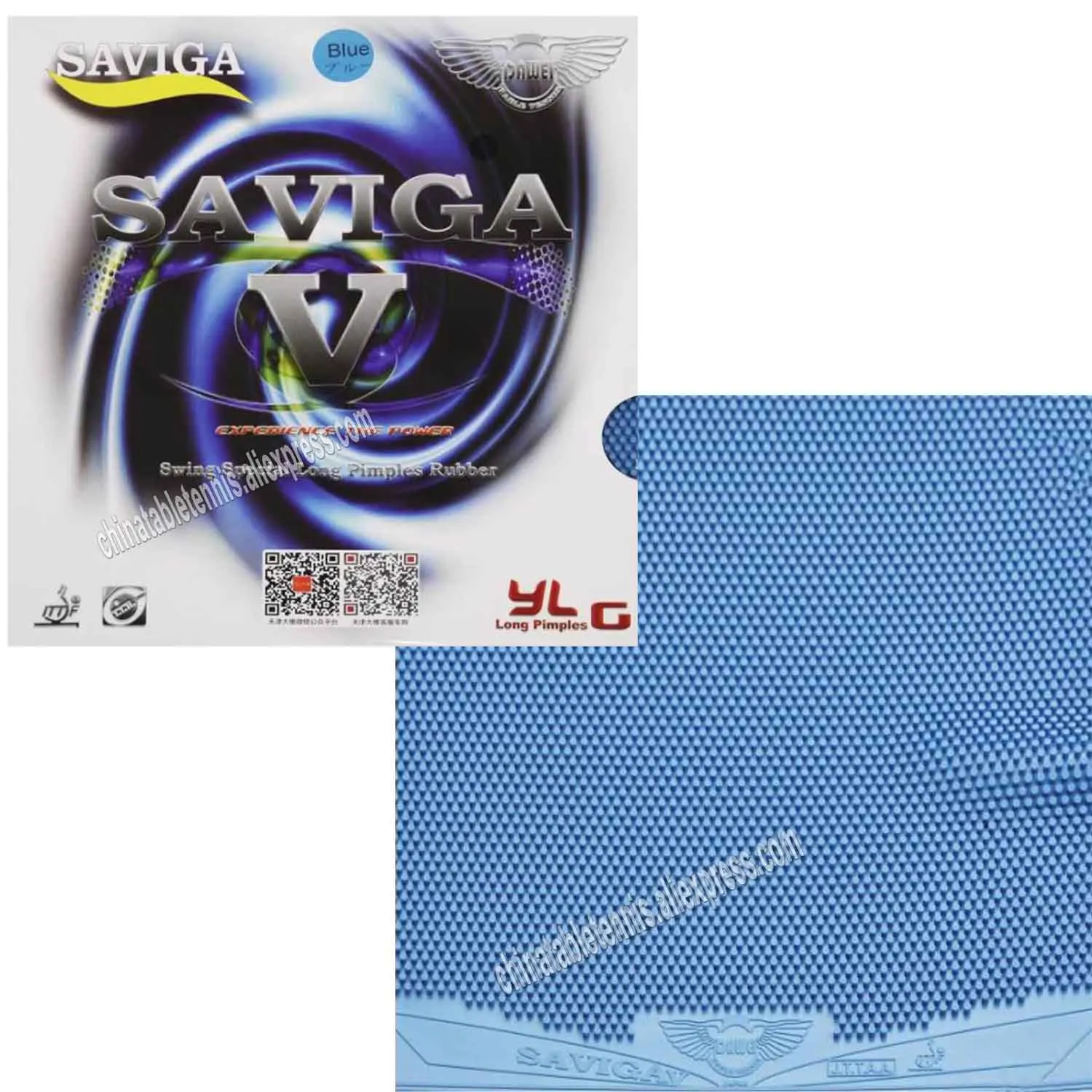 

DAWEI SAVIGA V Table Tennis Rubber Pink Green Blue Pips-long Ping Pong Topsheet OX