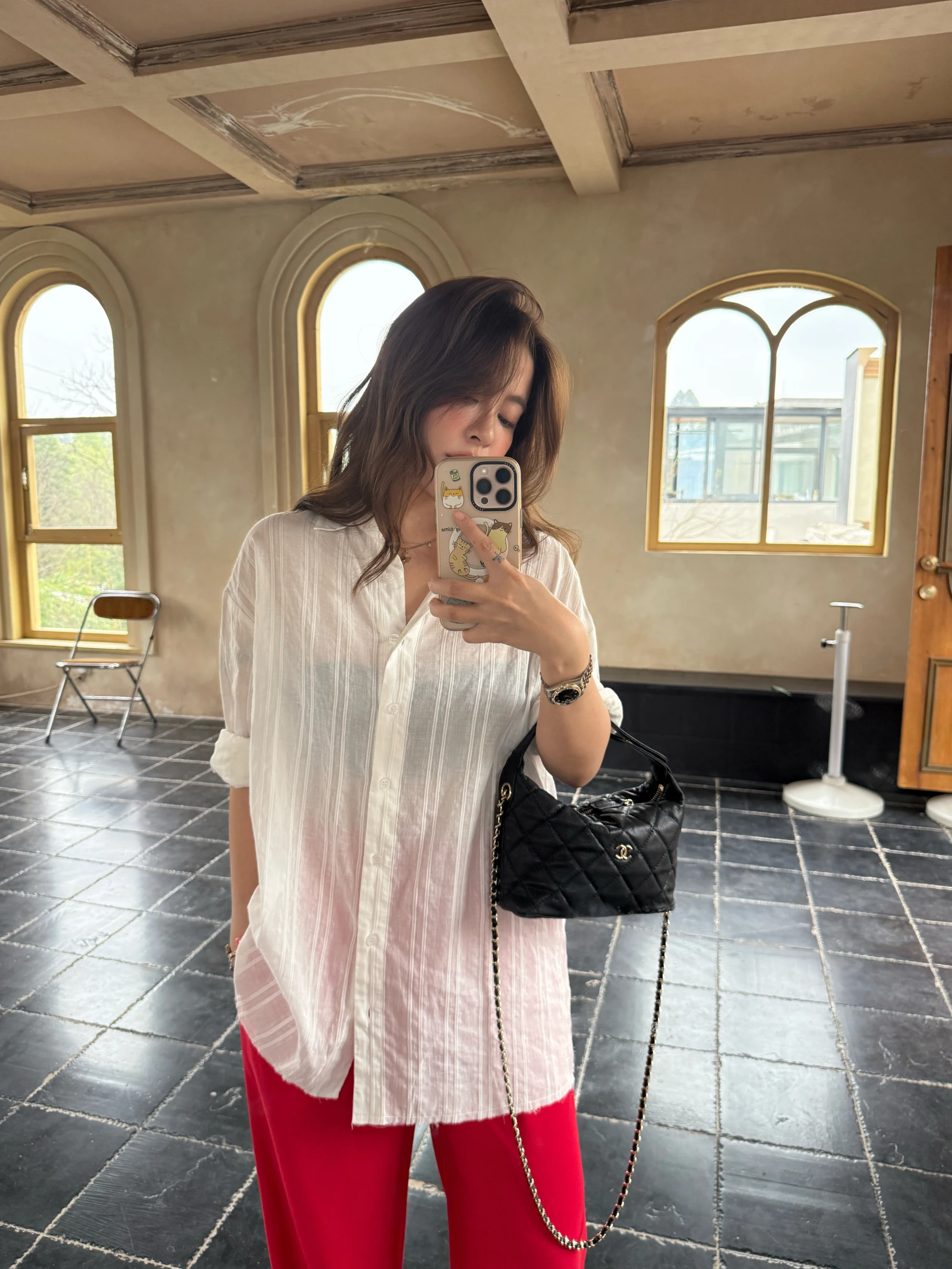 

Белая женская повседневная рубашка из чистого хлопка с вертикальными полосками и серебристым дизайном, свободного кроя, тонкая, с защитой от солнца, с длинными рукавами