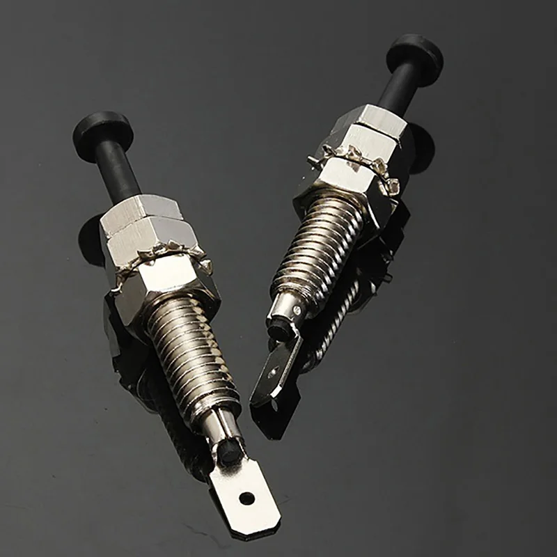 

2PCS Universal Car Alarm Security Adjustable Auto Truck Hood Door Pin Switch Designed for Car Domelight/ Hood Intrusion Switch