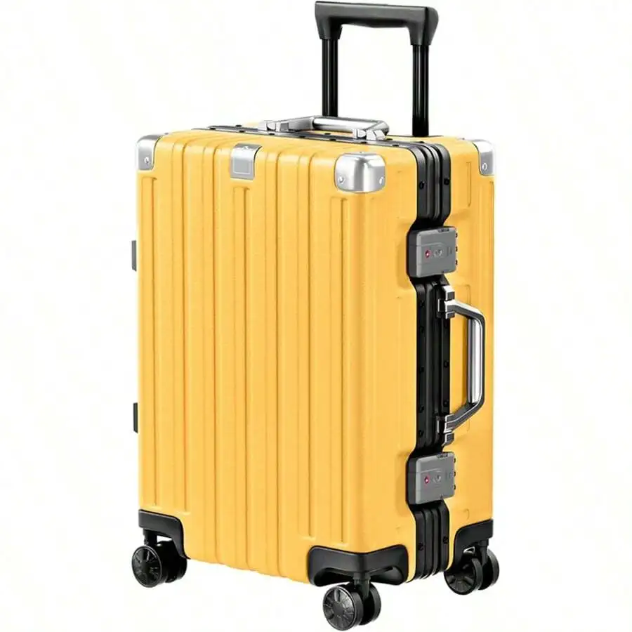 Zipperless Frame Hard Shell Luggage,PC+ABS Suitcase,2‑Piece Set Option,20'(Carry‑On),24',28'(Checked),TSA Approved,360° Spinner