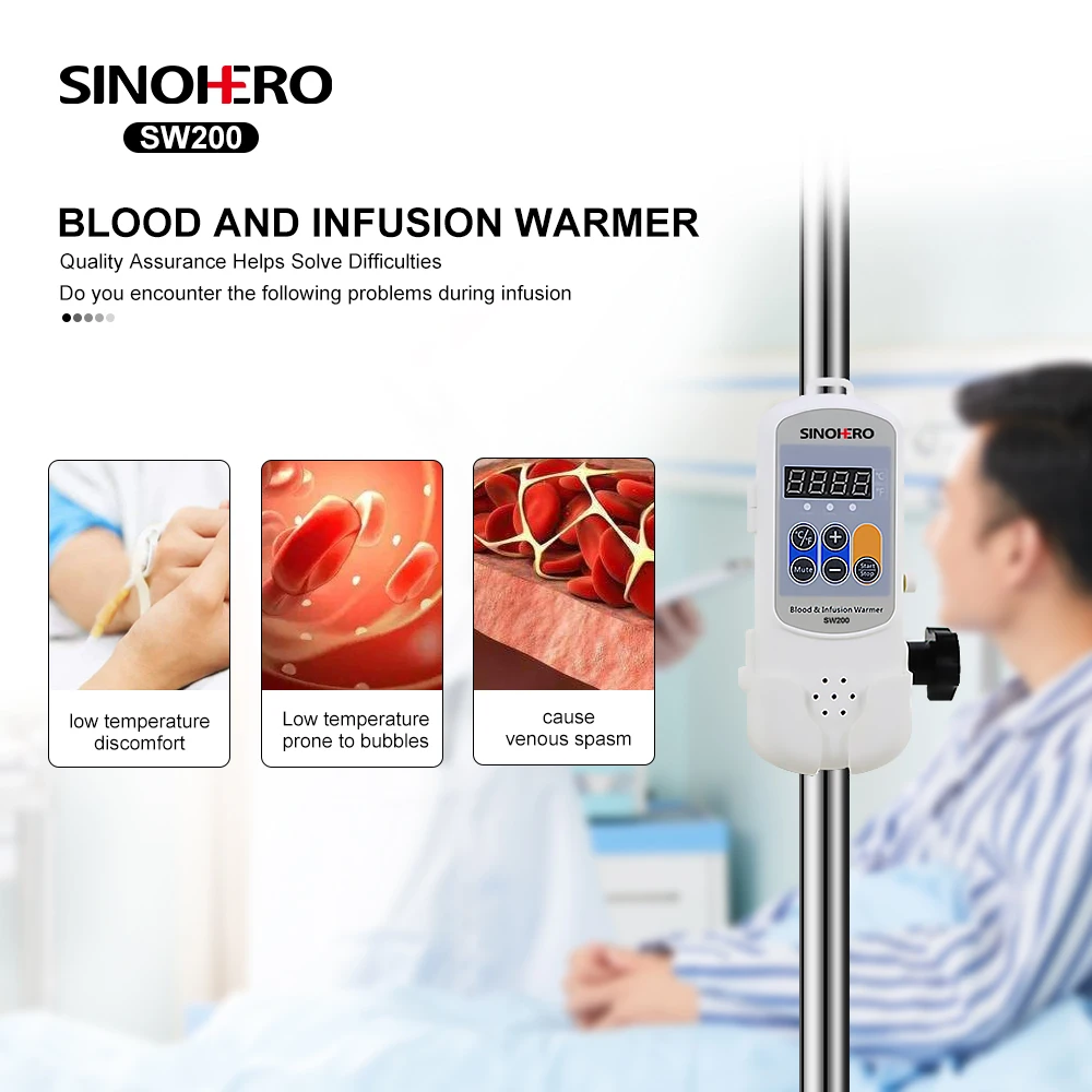 SW200 Blood Infusion Warmer Transfusion Heater Human Vet Hospital Thermostat Fluid Warmer Veterinary Equipments