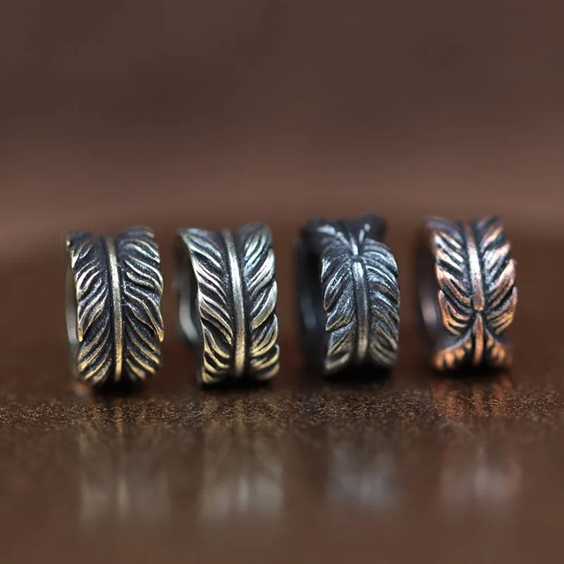 Plume Brass Knife Beads EDC Outdoor DIY Paracord Woven Bracelets Accessories Lanyard Pendants Umbrella Rope Flashlight Hangings