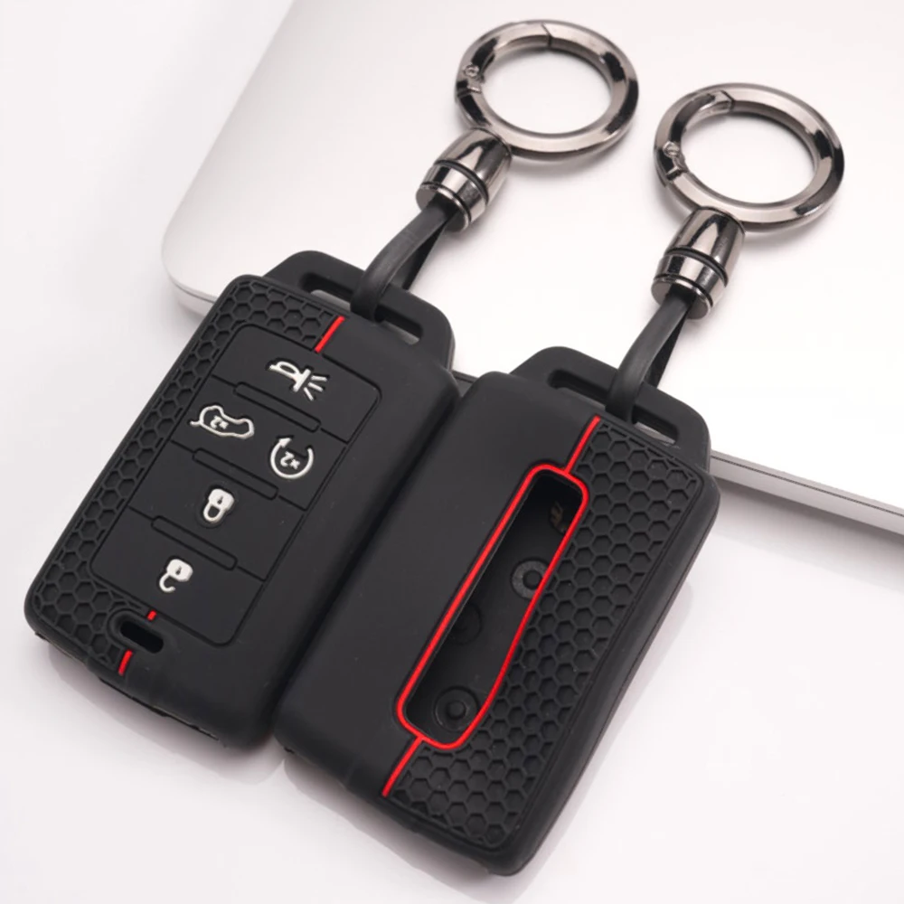 Smart Key Shell Keychain For Jeep Grand Cherokee Wrangler Compass Patriot Cherokee Renegade Commander Gladiator Liberty Slim Fit