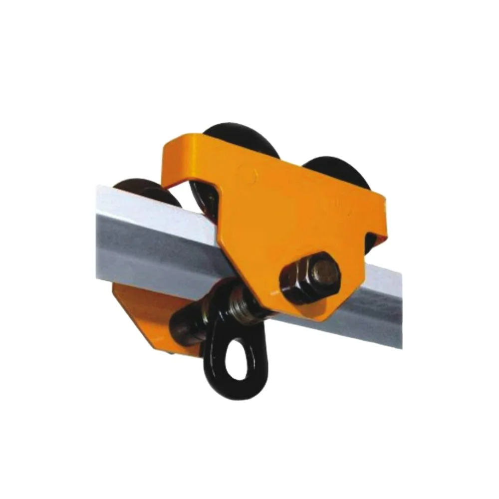 Hand-pushed H-chain gear hoist lift with monorail track