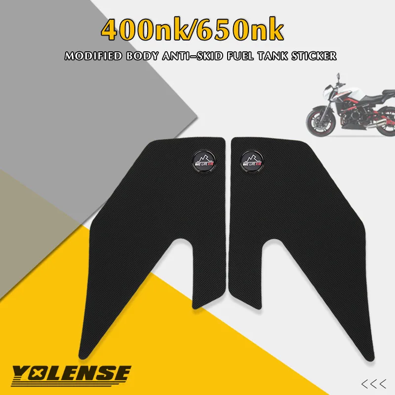 For CFMOTO 400NK 600NK NK 400 600 Motorcycle Tank Pad Protector Sticker Decal Gas Knee Grip Tank Traction Pad Side