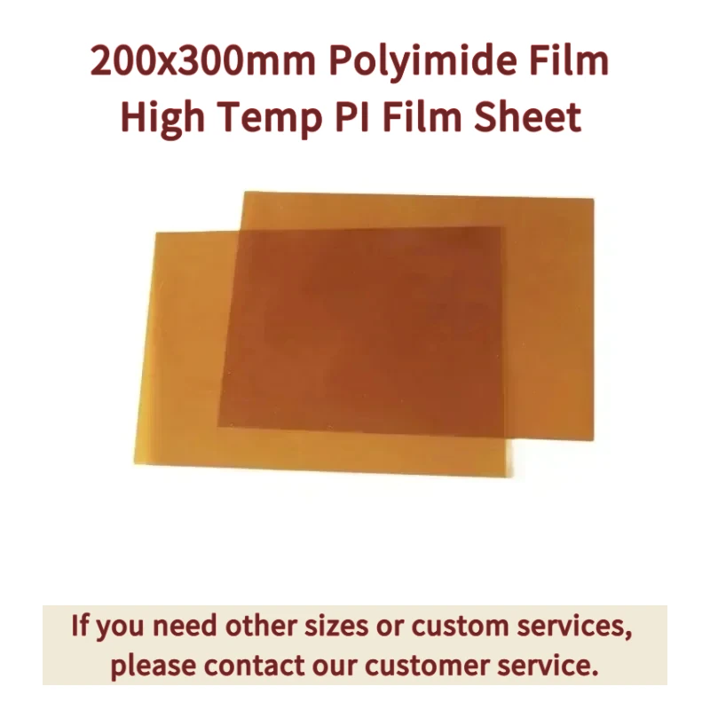 5pcs 200x300mm Polyimide Film, High Temp PI Film Sheet Experimental Research, Insulation & High Heat Resistance