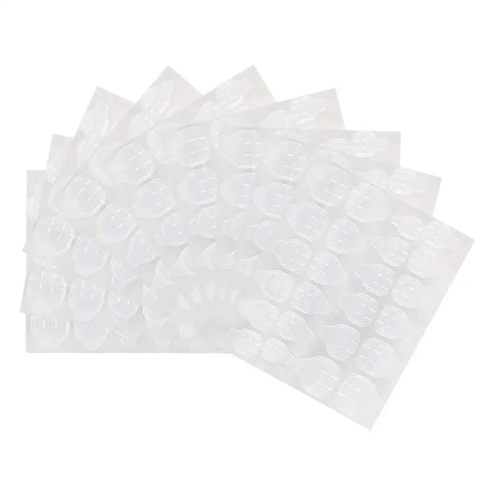 24pcs/sheet False Nail Glue Sticker DIY Fake Nails Double Side Clear Invisible Strong Jelly Gel Pad Press On Nails Manicure Tool