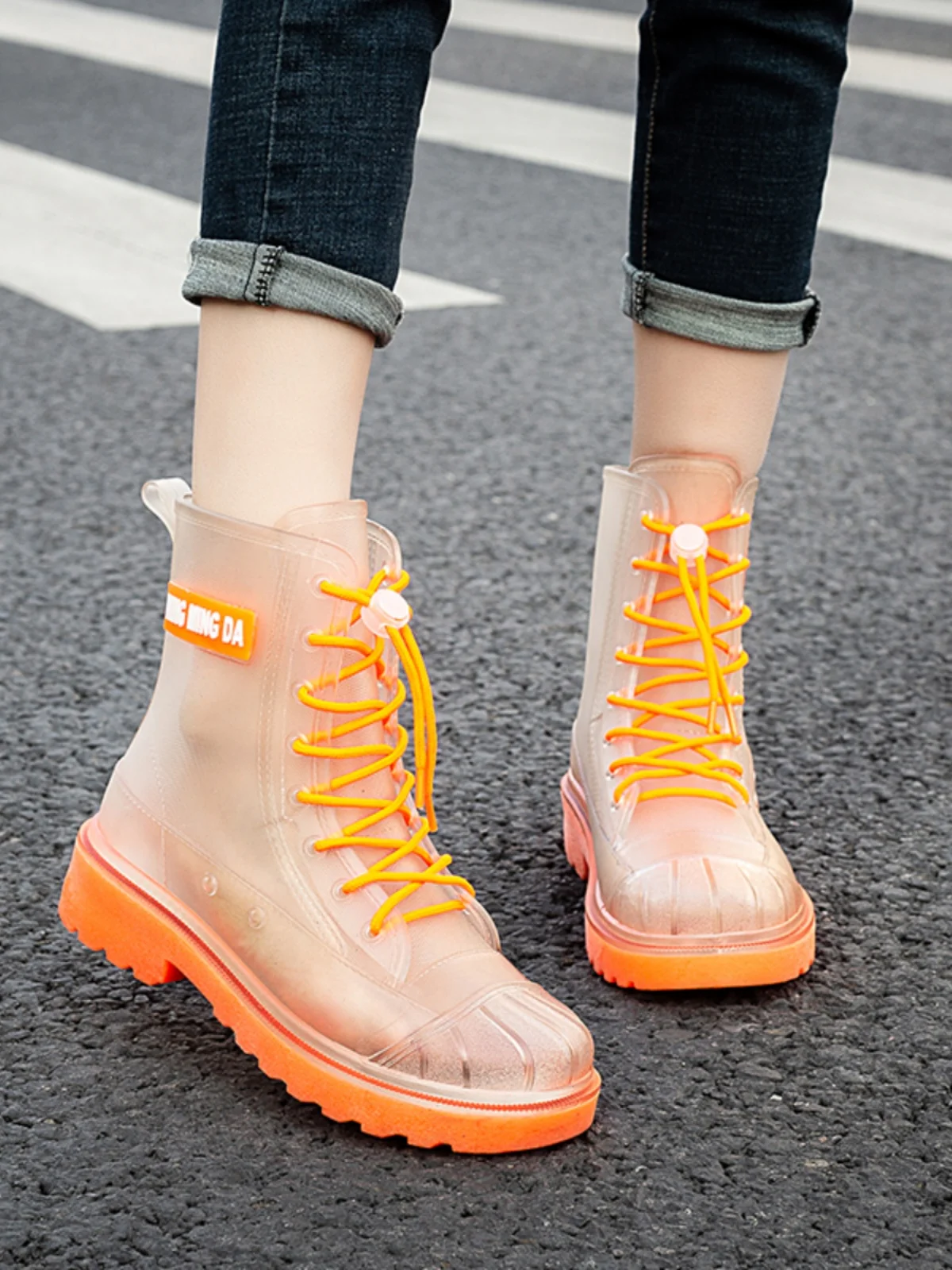 2026 New Waterproof Rain Boots Unisex Detachable Cotton Plastic Anti-Slip Adult Rain Shoes Wear-Resistant Four-Season Boots