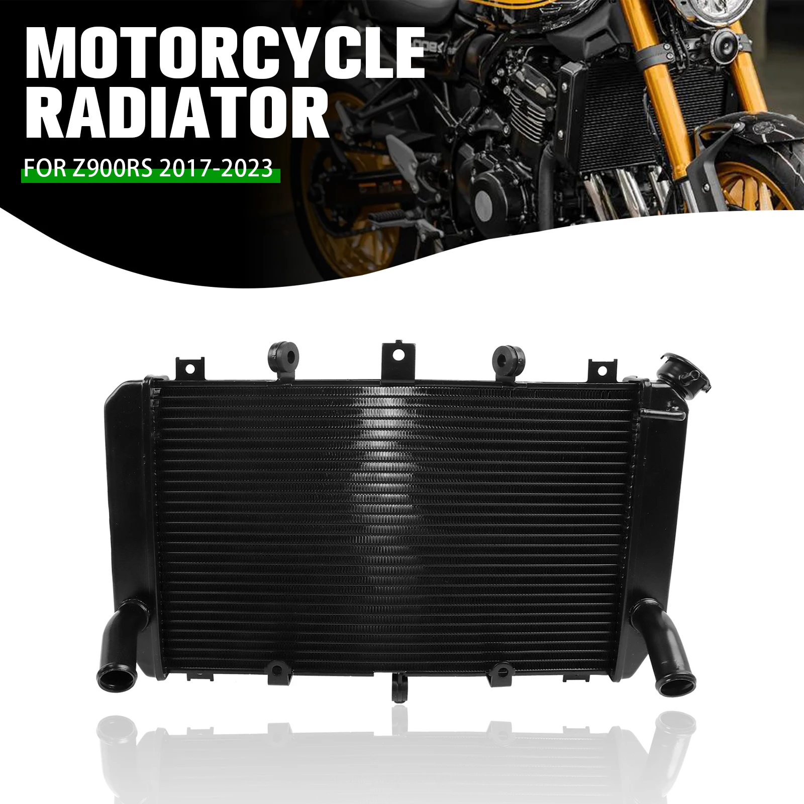 For Kawasaki Z900 RS Z900RS Z 900 RS 2017-2023 Motorcycle Aluminium Engine Radiator Oil Cooler Coolant Cooling Water Tank