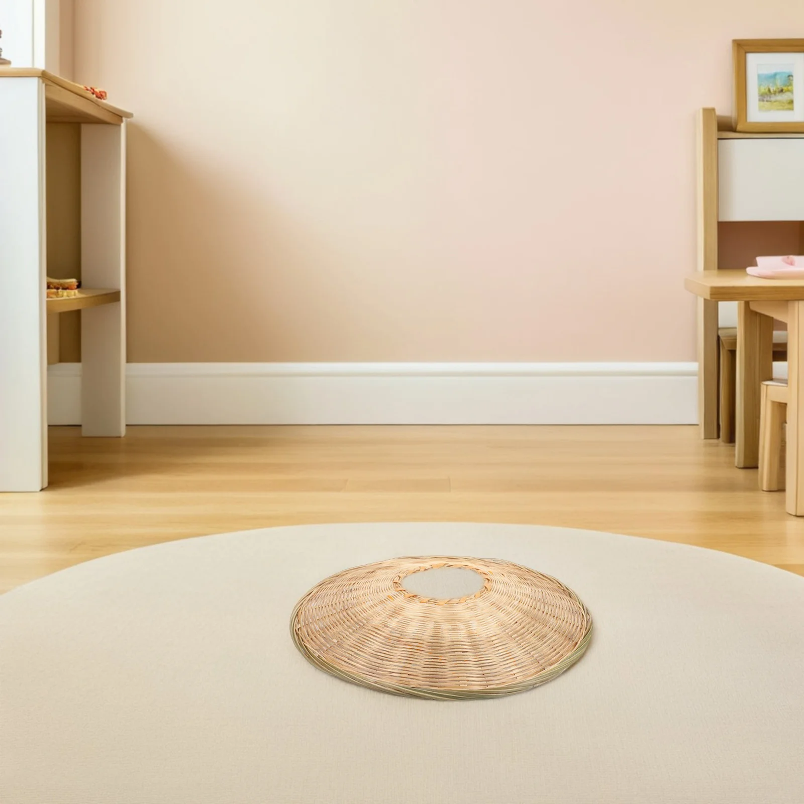 أطفال الساموراي اليابانية الخيزران القش مخروطي للعب في الهواء الطلق حماية من الشمس تأثيري زي الهالوين