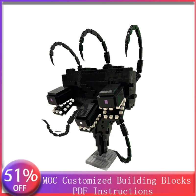 

1400 деталей: Модульный конструктор MOC «Звездный бой: Черный монстр-осьминог» – креативная модель для самостоятельной сборки, игрушка, рождественский подарок