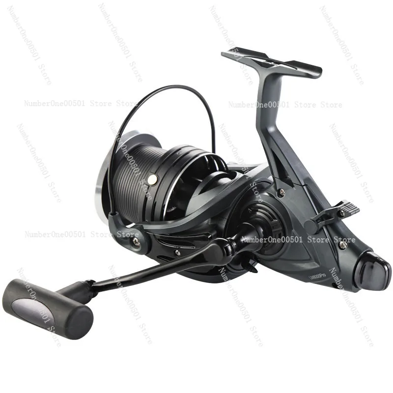 LM7000 LM8000 Dual Brake Fishing Reel Dual Spool Metal Construction for Carp Fishing Front Rear Drag System